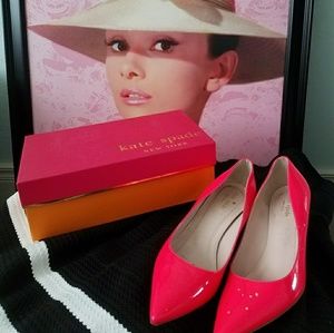 Kate Spade Melanie Fuxia Hot Pink Kitten Heels 👠